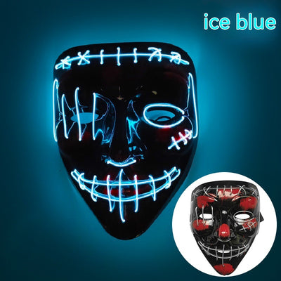 Máscara LED Luminosa en Forma de V para Halloween - Image 10