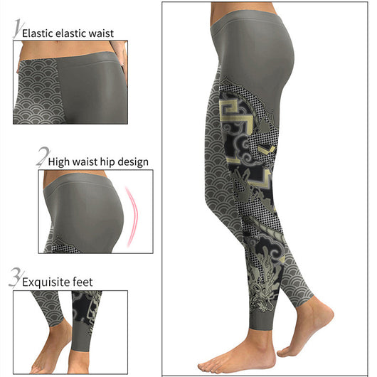 Leggins Deportivos Estampados Digitales para Mujer - Diseño Europeo y Americano - Image 8