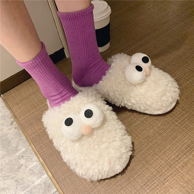 Pantuflas Escolares Estilo Coreano con Suela Antideslizante - Algodón Suave para Mujer - Image 9