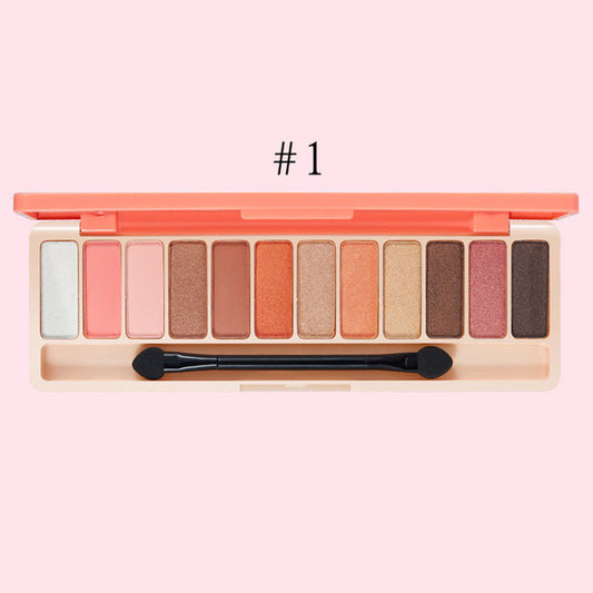 Paleta de Sombras 12 Colores Tonos Nude - Maquillaje Principiantes