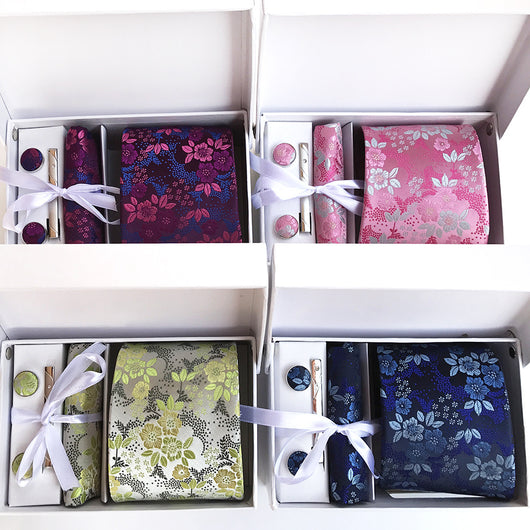 Estuche de Regalo Corbatas para Hombre - Set 6 Piezas Traje Ejecutivo