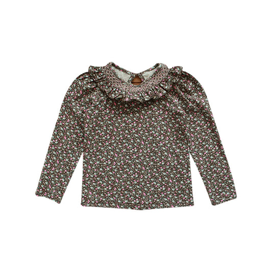 Camiseta de Niña Cuello Loto Estampado Floral 100% Algodón - Image 2