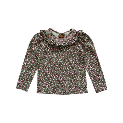 Camiseta de Niña Cuello Loto Estampado Floral 100% Algodón - Image 2