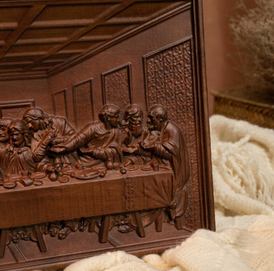 Cuadro Mural La Última Cena en Madera Maciza - Arte Decorativo - Image 3