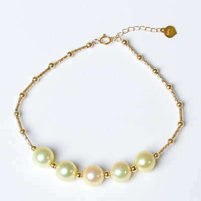 Pulsera de Perlas Dorado Claro Estilo Europeo y Americano - Image 3