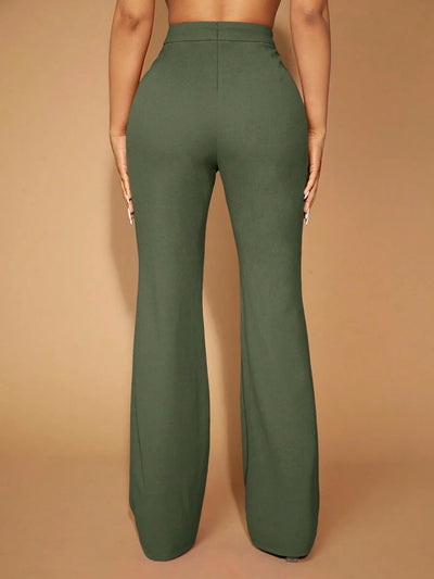 Pantalones de Cintura Alta para Mujer - Elegancia Profesional y Comodidad Diaria - Image 26