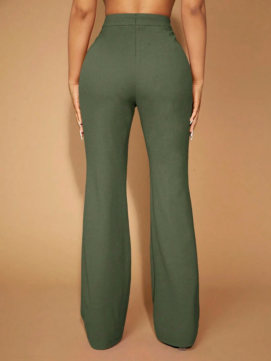 Pantalones de Cintura Alta para Mujer - Elegancia Profesional y Comodidad Diaria - Image 26