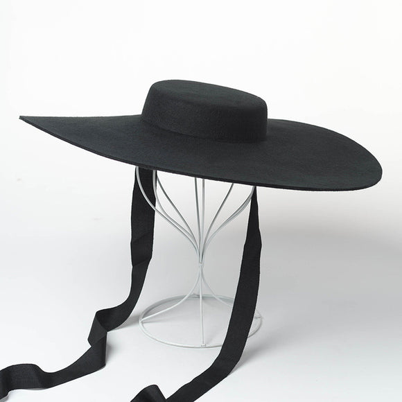 Sombrero de Ala Ancha Lana Premium Estilo Europeo y Americano