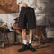 Shorts Rectos de Moda Japonesa para Verano