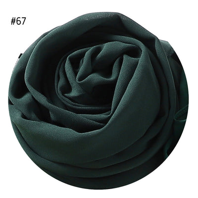 Pañuelo de Gasa de Perla Liso y Versátil para Mujer - Image 32