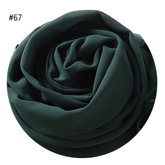 Pañuelo de Gasa de Perla Liso y Versátil para Mujer - Image 32