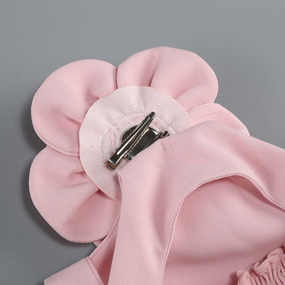 Blusa de Traje Elegante con Falda Floral Decorativa - Image 25