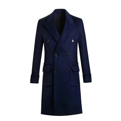 Abrigo Británico de Largo Medio para Hombre - Estilo Europeo - Image 3