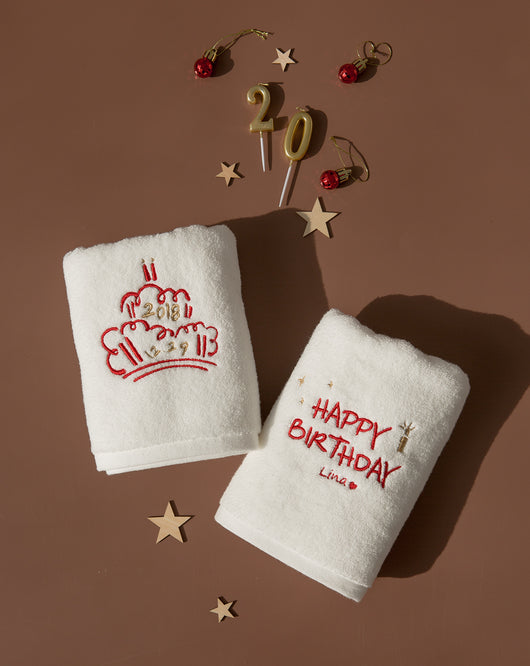 Toalla de Algodón Personalizada con Bordado - Regalo Customizado para Cumpleaños - Image 8