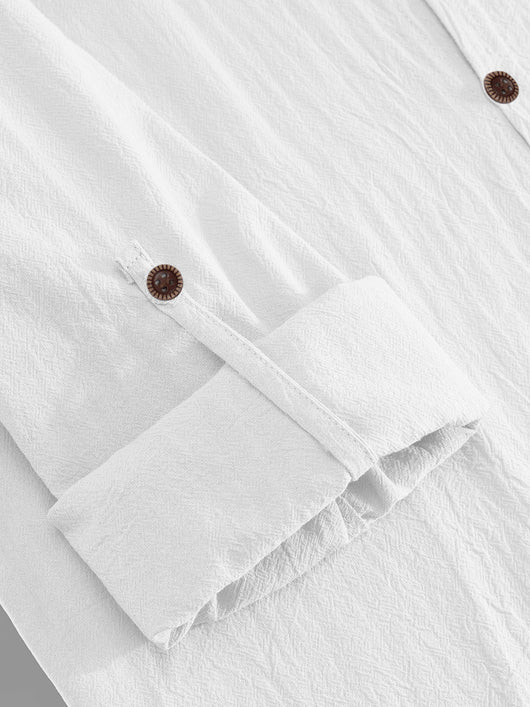 Traje Overol Lino con Solapa y Mangas Largas - Image 29
