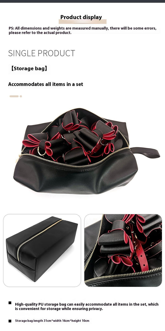 Set Completo de 9 Piezas para Parejas - Bolsa de Cuero, Pulsera, Accesorios Íntimos - Image 17