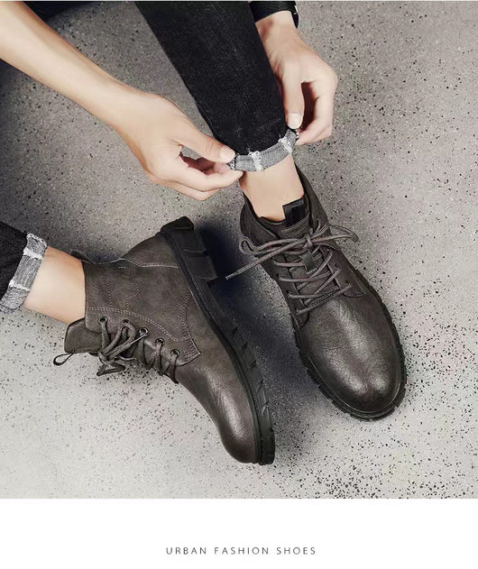 Botas Altas de Cuero Negro para Hombre - Image 12