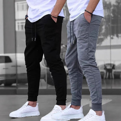 Pantalones Casuales Retro Europeos de Algodón Terry para Hombre - Image 3