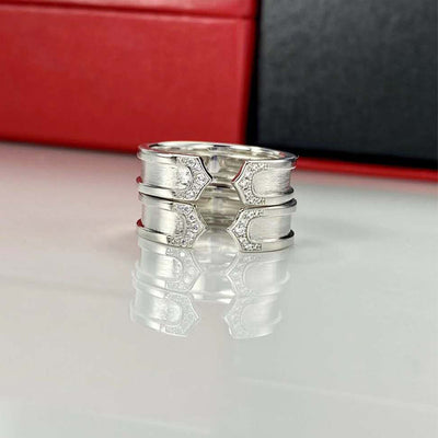 Anillo de Pareja con Letra C - Diseño Minimalista para Hombre y Mujer - Image 8
