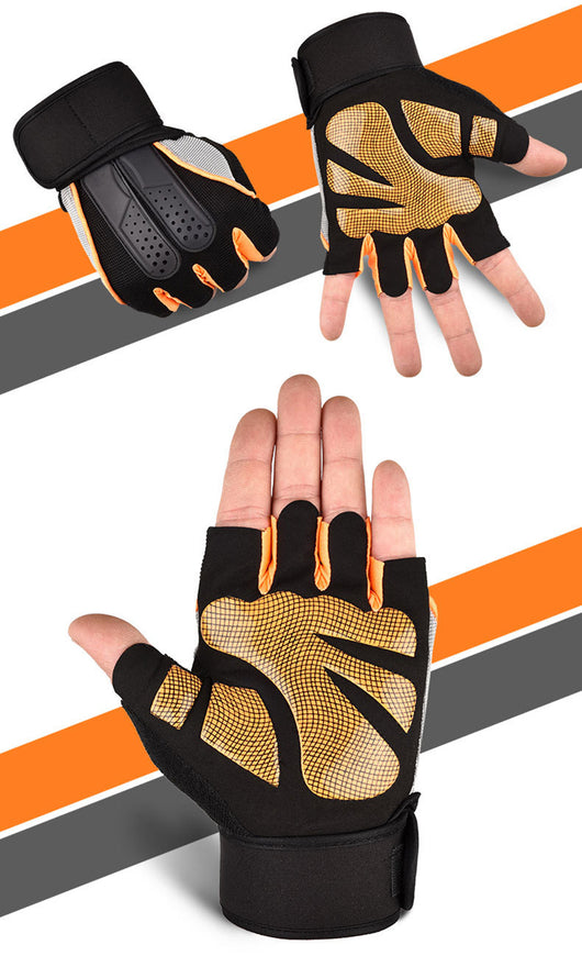 Guantes de Ciclismo con Soporte de Muñeca y Dedos Abiertos - Image 17