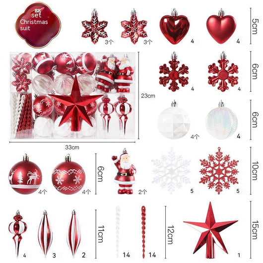 Set de 88 Bolas Navideñas Decorativas de Formas Especiales - Image 9