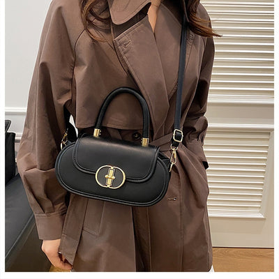 Bolso Tote Retro Premium Mate con Correa Cruzada Miniatura Redonda Otoño - Image 28
