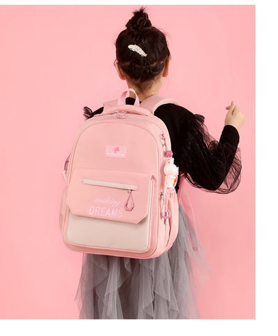 Mochila Escolar Ligera y de Gran Capacidad con Contraste de Colores - Image 18