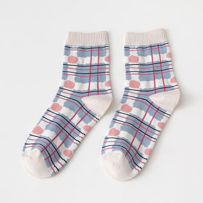 Calcetines de Tubo de Algodón con Diseño Adorable de Conejo Azul - Image 10