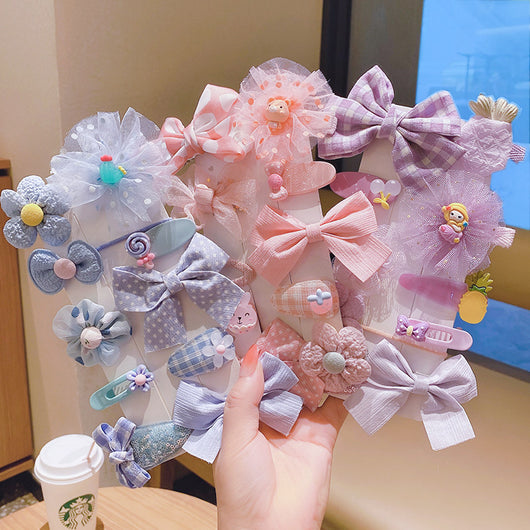 Clip de Cabello con Moño Floral para Niñas - Diseño Princesa Hada - Image 102