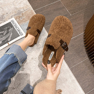 Pantuflas de Algodón Acolchadas Plus Size con Terciopelo - Image 5