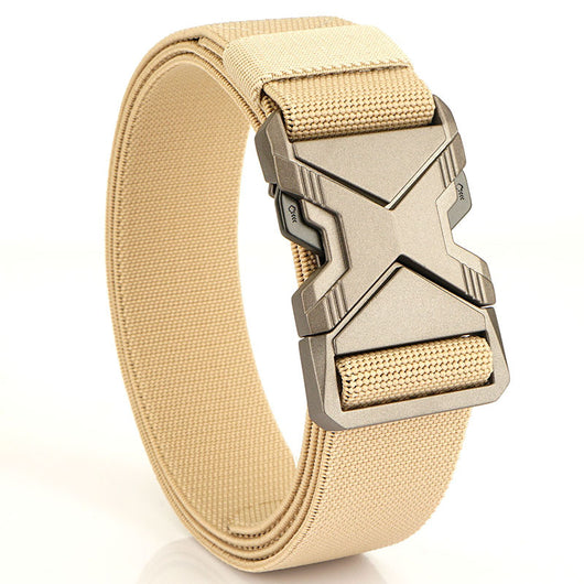 Cinturón Elástico Tejido para Hombre - Diseño Minimalista con Hebilla de Aleación - Image 14