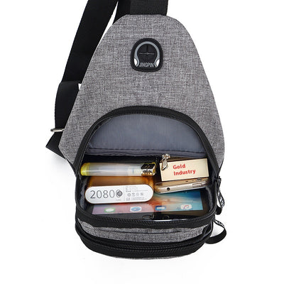 Bolsa Mensajera Estilo Coreano para Hombre - Tela Oxford Casual - Image 3