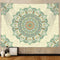 Tapiz Mandala Verde Bohemio - Colgante Pared Salvia