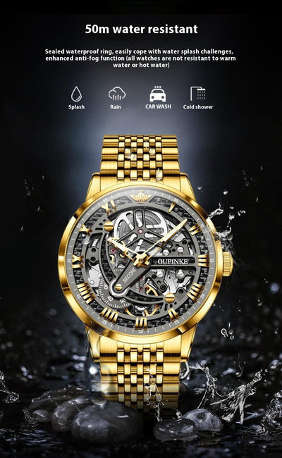 Reloj Mecánico Automático Hueco de Lujo para Hombre - Image 14