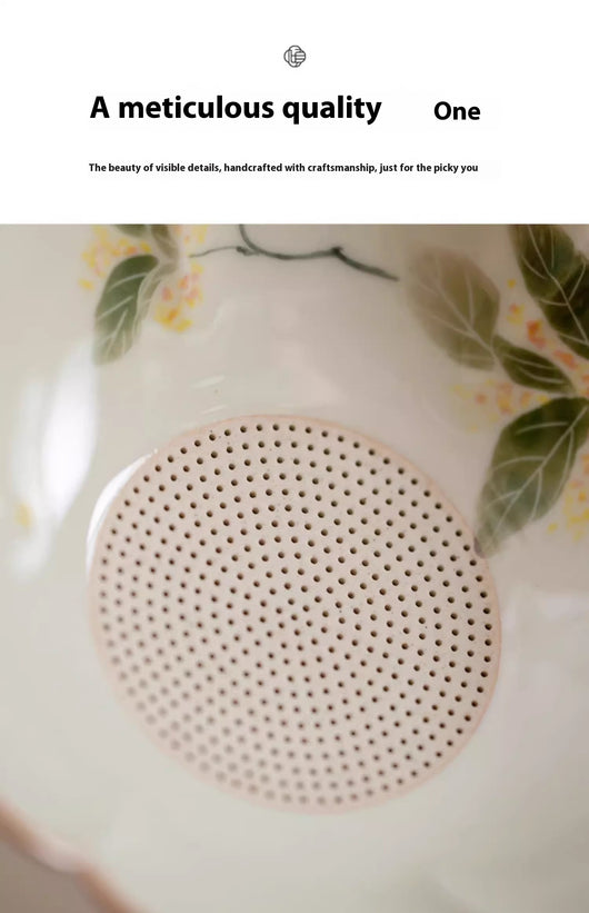 Colador de Té Cerámica Pintado a Mano - Accesorios Premium para Té de Osmanto - Image 8