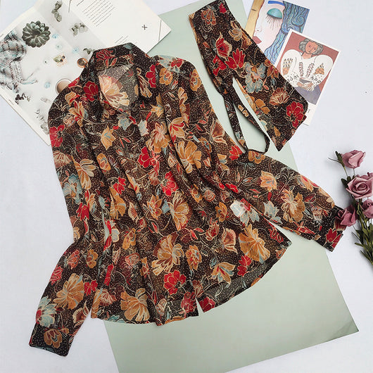 Blusa Romántica Floral Estilo Retro Francés - Image 9
