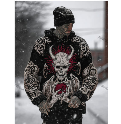 Sudadera Estampada con Capucha de Punto para Hombre - Image 21