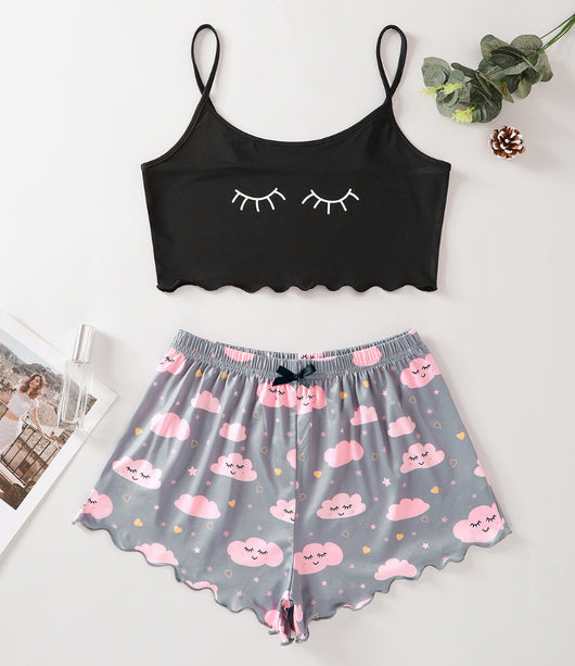 Short de Tirantes Estampado para Servicio del Hogar - Image 5