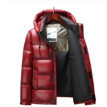 Chaqueta de Plumón Invierno Hombre con Grafeno - Abrigo Térmico Impermeable Negro y Dorado - Image 8
