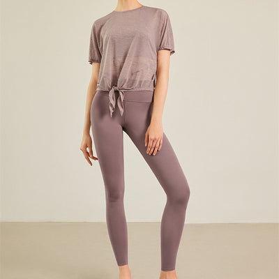Pantalones Yoga Cintura Alta Lycra Quick Dry para Fitness - Image 3