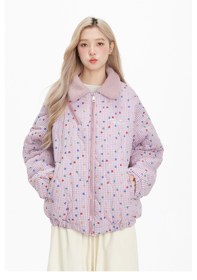 Abrigo de Cachemira y Algodón Acolchado con Solapa para Mujer - Image 10