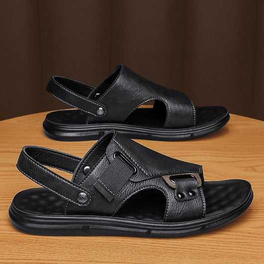 Sandalias de Cuero para Hombre con Suela Gruesa Antideslizante - Image 5