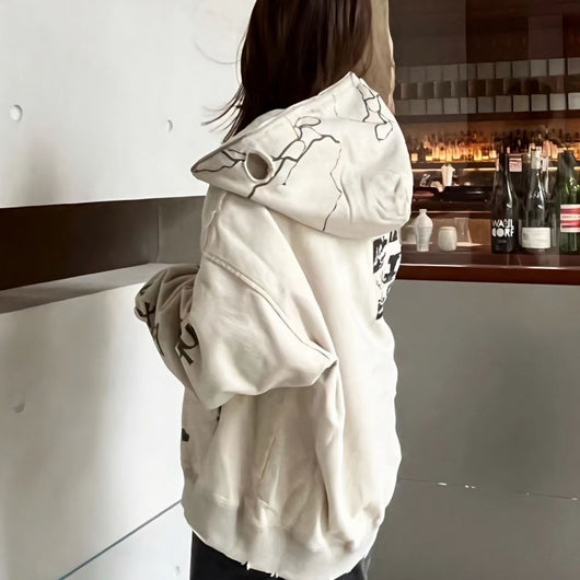 Sudadera Abrigo Holgada con Diseño Sofisticado para Otoño e Invierno - Image 6