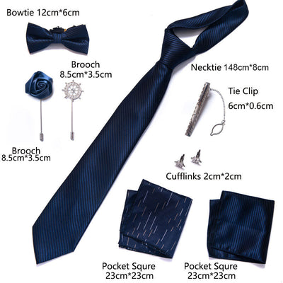 Conjunto de 8 Piezas de Corbatas para Traje Formal de Hombre - Image 65
