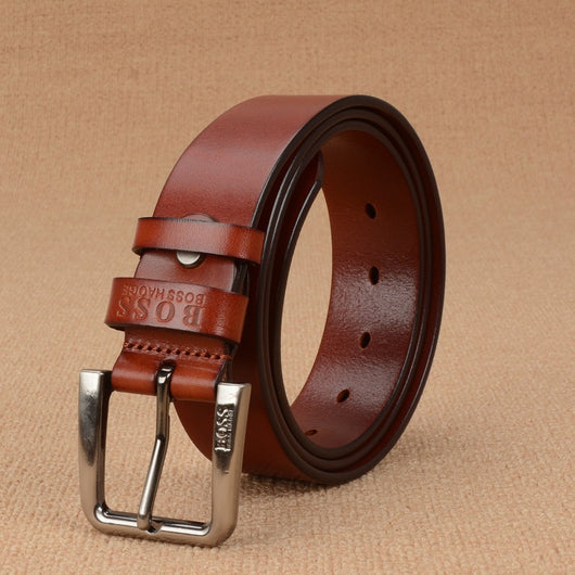 Cinturón de Cuero Genuino para Hombre con Hebilla de Pasador - Image 15