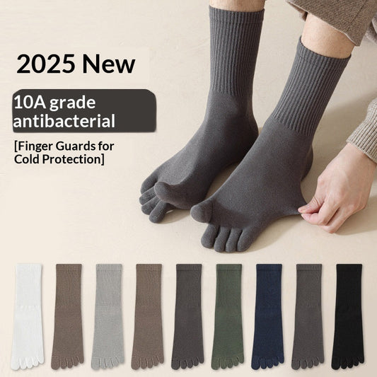 Calcetines de Negocios Five-Toe 100% Algodón Puro Resistentes al Olor