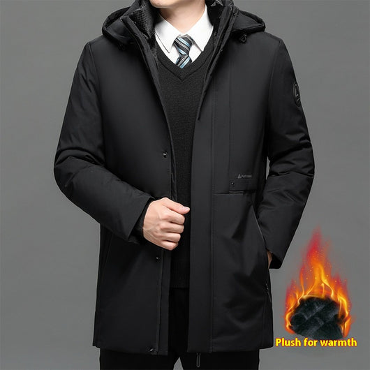 Abrigo de Algodón Grueso Talla Grande para Hombre - Image 3