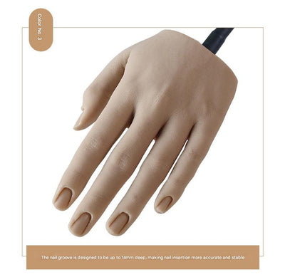 Mano de Silicona para Práctica de Uñas - Modelo Realista de Entrenamiento - Image 22