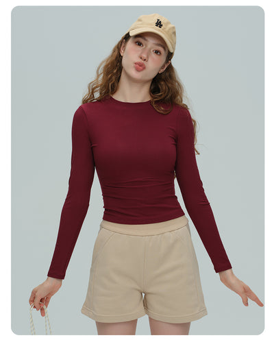 Playera Deportiva Mujer Manga Larga Ajustada para Yoga y Fitness - Image 9