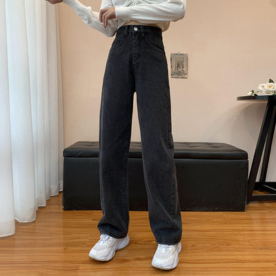 Jeans Retro Cintura Alta Recta Holgada para Mujer - Image 9